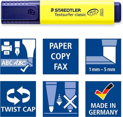STAEDTLER 364-S WP4P Highlighter Textsurfer Classic يحتوي على 3 + 1 in Saudi Arabia