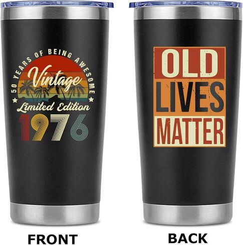 50th Birthday Gifts for Him, 50 Year Old Gifts for Men,50th Birthday Gifts for Men,Mens 50th Birthday Gift Ideas,Cool Gifts for 50 Year Old Man,Dad,Friend,Husband-20 Oz Tumbler in Kuwait
