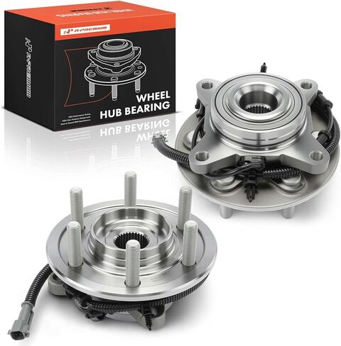 A-Premium Automobile Wheel Hub Assembly Fit for Ford Expedition 2022-2024 Ford F-150 Lincoln Navigator Hub Bearing, Front Left and Right, 4WD, with 2 speed transfer case, A Set of 2 in Saudi Arabia