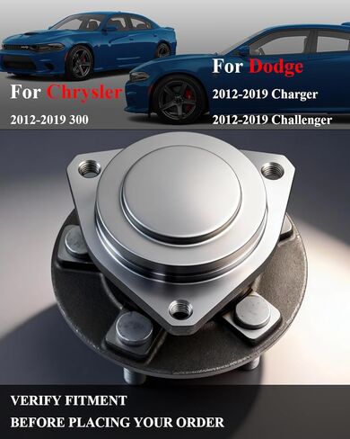 513325 2Pcs Front Wheel Bearing and Hub Assembly Fit for Chrysler 300 2012 2013 2014 2015 2016 2017 2018 2019, Dodge Charger 2012-2019, Challenger 2012-2019 Wheel Hub Assembly 5 Lug Non-ABS in Kuwait