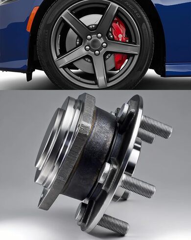 513325 2Pcs Front Wheel Bearing and Hub Assembly Fit for Chrysler 300 2012 2013 2014 2015 2016 2017 2018 2019, Dodge Charger 2012-2019, Challenger 2012-2019 Wheel Hub Assembly 5 Lug Non-ABS in Kuwait