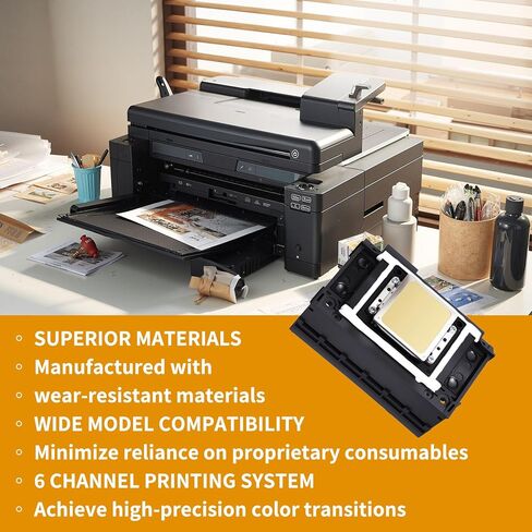 2026 ترقية استبدال رأس الطباعة XP600 لطابعة Epson XP600 XP601 XP510 UV & DTF، رأس طباعة 6 ألوان، تركيب سريع سهل، استعادة أداء الطباعة الأمثل. in Saudi Arabia