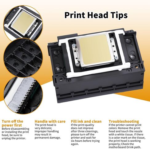 2026 ترقية استبدال رأس الطباعة XP600 لطابعة Epson XP600 XP601 XP510 UV & DTF، رأس طباعة 6 ألوان، تركيب سريع سهل، استعادة أداء الطباعة الأمثل. in Saudi Arabia
