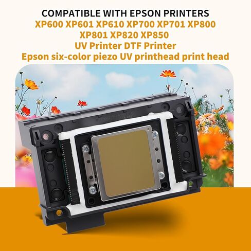 2026 ترقية استبدال رأس الطباعة XP600 لطابعة Epson XP600 XP601 XP510 UV & DTF، رأس طباعة 6 ألوان، تركيب سريع سهل، استعادة أداء الطباعة الأمثل. in Saudi Arabia