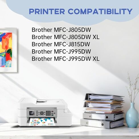 خرطوشة حبر Miss Deer LC3033 BK/C/M/Y، بديلة متوافقة لطابعة Brother LC3033XXL LC-3033، تعمل مع طابعة Brother MFC-J995DW MFC-J995DWXL MFC-J815DW MFC-J805DW MFC-J805DWXL، 5 عبوات in Kuwait