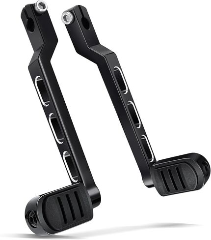 Amazicha Heel Toe Shift Lever Pegs CNC Aluminum Shifter Lever Pegs Fit for Harley Touring Road Glide Street Glide Electra Glide 1988-later FL Softail 1986-later Tri Glide Trikes 2008-later Black in Saudi Arabia