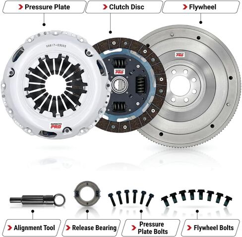 طقم القابض الرياضي CMP Stage 2 مع دولاب الموازنة يناسب Mini 2002-2006 Cooper S Hardtop 2005-2008 Cooper S قابل للتحويل فائق الشحن 6 سرعات R52 R53 in Saudi Arabia