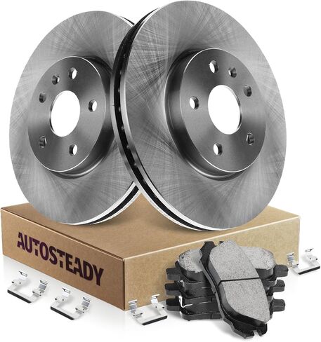 12.64" (321mm) Front Brakes Rotors and Ceramic Brake Pads Kit for GMC Terrain, for Buick Allure LaCrosse Regal, Chevy Impala Equinox Malibu Limited, Saab 9-5 Replacement Vented 55174 1421 in Kuwait