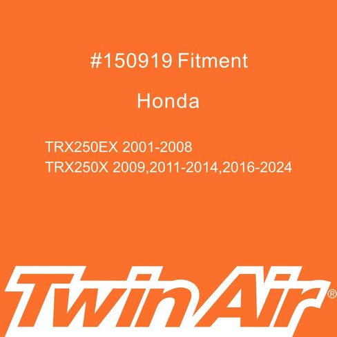 فلتر هواء رغوي مزدوج المرحلة مع شفة مطاطية 57 مم لسيارة Honda TRX250EX Sportrax 250EX 2001–2016 - جزء OEM # 17254-HM8-000 عنصر مرشح بديل in Saudi Arabia