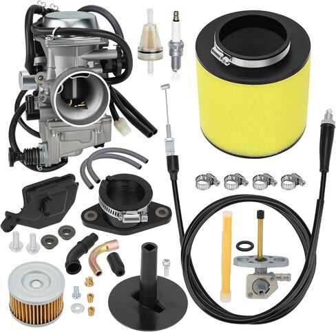 JAVIK Carburetor With Intake Manifold & Fuel Petcock Valve Kit For Honda Foreman 450 ES/S TRX450FE/FM 1998-2004 O.E.M# 16100-HN0-A00 16950-HM7-003 in Saudi Arabia