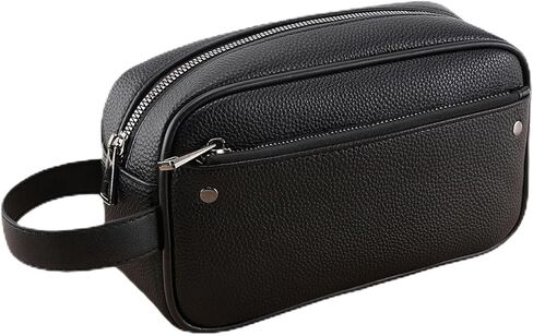 Men Clutch Bag with Lock Black Large Capacity Men's Clutch Purses Anti-Theft Travel Handbag for Men Security Pouch Toiletry Bag for Passport, Shaving Kit, Phone Valentine's Day Gift for Him in Saudi Arabia
