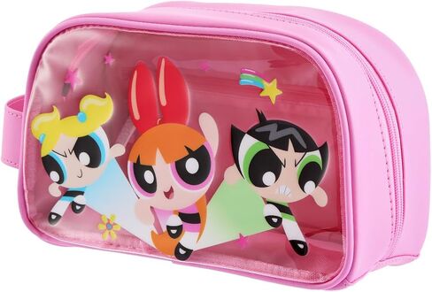 MINISO The Powerpuff Girls Collection Toast Shape Cosmetic Bag Travel Makeup Bag Toiletry bag for women in Kuwait