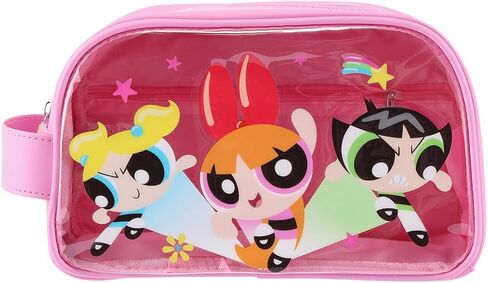 MINISO The Powerpuff Girls Collection Toast Shape Cosmetic Bag Travel Makeup Bag Toiletry bag for women in Kuwait