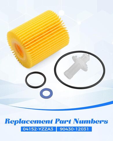 3 قطعة فلتر زيت + قابس التصريف غسالة 04152-YZZA3 يصلح لكزس GS300 GS350 GS450H GX460 IS250 IS300 IS350 RC300 RC350 V6Gas استبدال 90430-12031 in Saudi Arabia