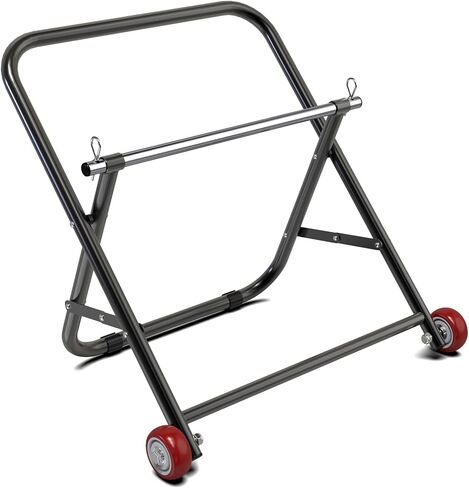 Heavy Duty Portable Reel Buck, Adjustable & Foldable Wire Spool Rack, 1000 lbs Capacity, Steel Fully Welded Cable Caddy for Large Cable Reels in Kuwait