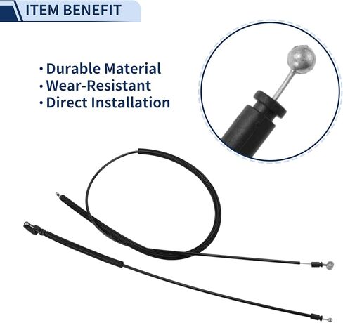 Hood Latch Release Cable for Volkswagen Tiguan 2008-2018 No.5N0823531 Engine Hood Release Cable 2 Pcs in Kuwait