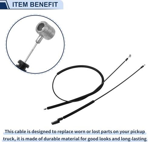 Hood Latch Release Cable for Volkswagen Tiguan 2008-2018 No.5N0823531 Engine Hood Release Cable 2 Pcs in Kuwait