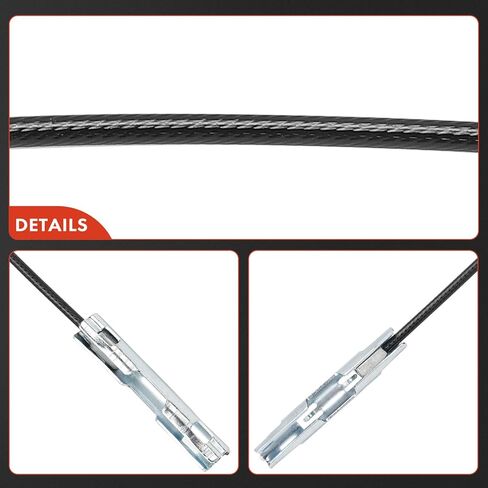 A-Premium Intermediate Side Parking Brake Cable Assembly Compatible with Chevrolet, GMC Models: Express 3500 2003-2008/2012/2014-2020, Savana 3500 2003-2008/2012/2014-2020 - Replace# 25745119 in Saudi Arabia
