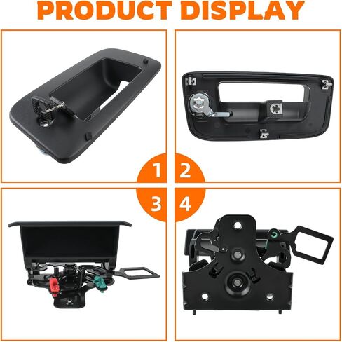 22755305 Tailgate Handle Latch and Bezel with Keys Compatible with Chevy Silverado 1500 2500HD 3500HD 2007-2013 with GMC Sierra 1500 2500HD 3500HD Tailgate Handle and Bezel Assembly in Saudi Arabia
