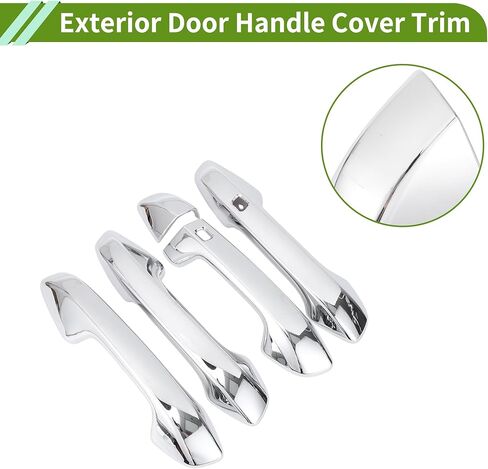 غطاء مقبض الباب الخارجي الكسوة لكيا فورتي 2019-2023 لكيا K3 سيراتو 2019-2024 غطاء مقبض الباب فضي اللون ABS 1 Set in Kuwait