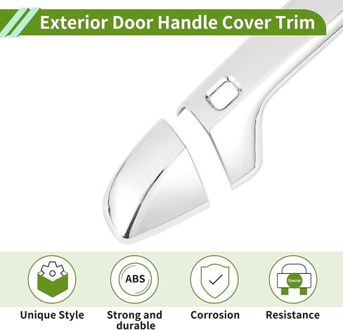 غطاء مقبض الباب الخارجي الكسوة لكيا فورتي 2019-2023 لكيا K3 سيراتو 2019-2024 غطاء مقبض الباب فضي اللون ABS 1 Set in Kuwait