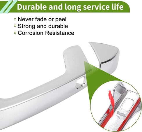 غطاء مقبض الباب الخارجي الكسوة لكيا فورتي 2019-2023 لكيا K3 سيراتو 2019-2024 غطاء مقبض الباب فضي اللون ABS 1 Set in Kuwait