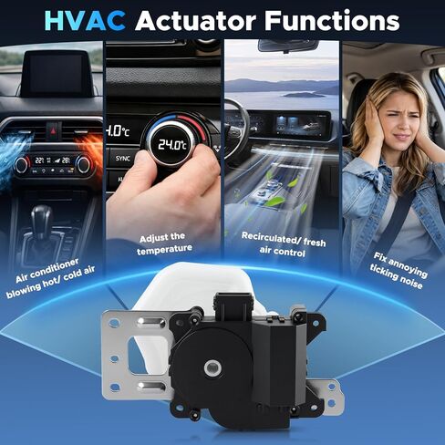 HVAC Heater Blend Door Actuator Compatible with Honda CRV 2007 2008 2009 2010 2011, Civic 2006-11 Main Mode, Replaces 79140-SWA-A01 604-373 79140-SNA-A01 604-879 in Kuwait