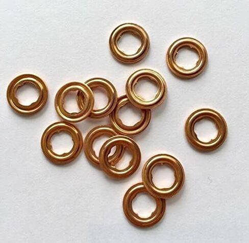 Diesel Injector Copper Sealing Washer Injector Copper Gasket 14 x 1.3mm Set of 6 in Kuwait