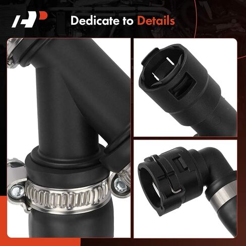 A-Premium Outlet HVAC Heater Hose Pipe Line Assembly with Clamps and Coolant Hose Heat Shield Compatible with Ford F-150 F150 2015 2016 2017 3.5L in Saudi Arabia