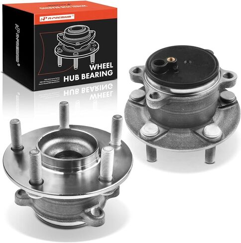 A-Premium 2 x Rear Wheel Bearing and Hub Assembly with 5-Lug Compatible with Mazda 3 2014-2018, 3 Sport 2014-2018 in Saudi Arabia