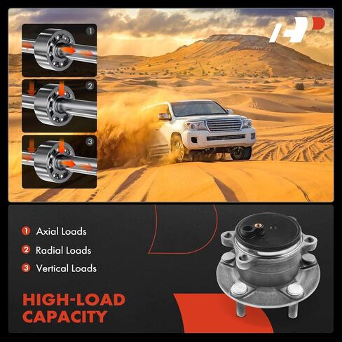 A-Premium 2 x Rear Wheel Bearing and Hub Assembly with 5-Lug Compatible with Mazda 3 2014-2018, 3 Sport 2014-2018 in Saudi Arabia
