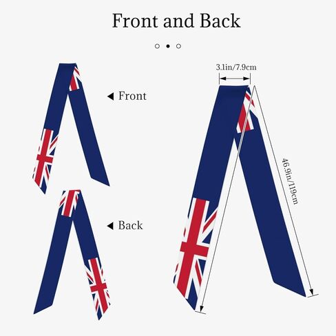 Women'S Fashion Scarf Vintage Britain British Flag Hair Satin Scarf Bandanas Headscarf Wrap Breathable Lightweight Neck Scarves For Handbag Accessories in Kuwait