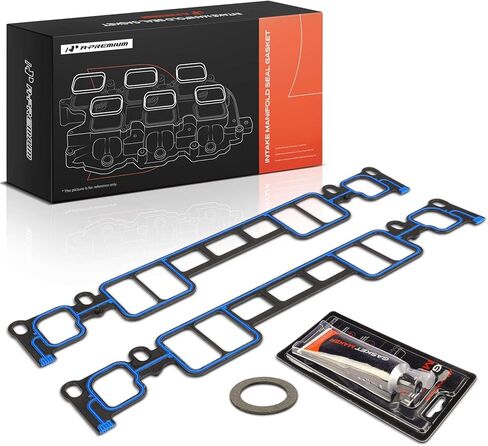 A-Premium Lower Engine Intake Manifold Gasket Set Compatible with Chevrolet Tahoe, C1500 C2500 C3500 Suburban, Express 1500 2500 3500, K1500, K2500 & GMC & Cadillac & Isuzu & Workhorse & AM General in Saudi Arabia