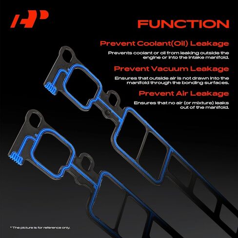 A-Premium Lower Engine Intake Manifold Gasket Set Compatible with Chevrolet Tahoe, C1500 C2500 C3500 Suburban, Express 1500 2500 3500, K1500, K2500 & GMC & Cadillac & Isuzu & Workhorse & AM General in Saudi Arabia