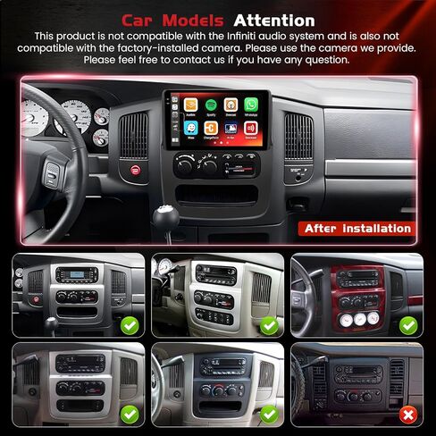 8 Core Car Radio Stereo لـ Dodge RAM 1500/2500/3500 2002 2003 2004 2005 (LHD) مع شاشة تعمل باللمس اللاسلكية 2+64G 9 بوصة لذاكرة RAM 1500 2500 3500 DASH مع 32EQ 59UI in Kuwait