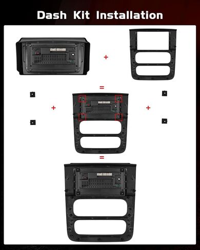 8 Core Car Radio Stereo لـ Dodge RAM 1500/2500/3500 2002 2003 2004 2005 (LHD) مع شاشة تعمل باللمس اللاسلكية 2+64G 9 بوصة لذاكرة RAM 1500 2500 3500 DASH مع 32EQ 59UI in Kuwait