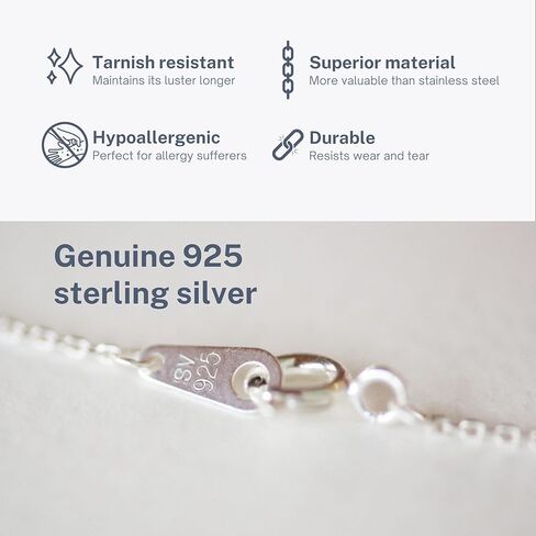 قلائد الصليب الذهبي للنساء | 1 سم 925 قلادة صليب من الفضة الاسترليني على سلسلة متقاطعة | هيبوالرجينيك | لذيذ والحد الأدنى | أحجار الراين (لا يوجد حجر الراين) in Kuwait