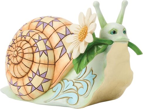 Enesco Jim Shore Heartwood Creek Nature's Meadow Snail with a Daisy Flower Figurine, 3.46 Inch, Multicolor in Saudi Arabia