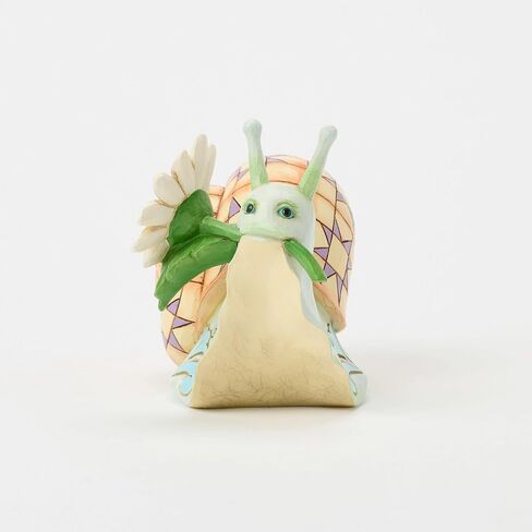 Enesco Jim Shore Heartwood Creek Nature's Meadow Snail with a Daisy Flower Figurine, 3.46 Inch, Multicolor in Saudi Arabia
