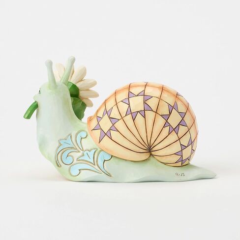 Enesco Jim Shore Heartwood Creek Nature's Meadow Snail with a Daisy Flower Figurine, 3.46 Inch, Multicolor in Saudi Arabia