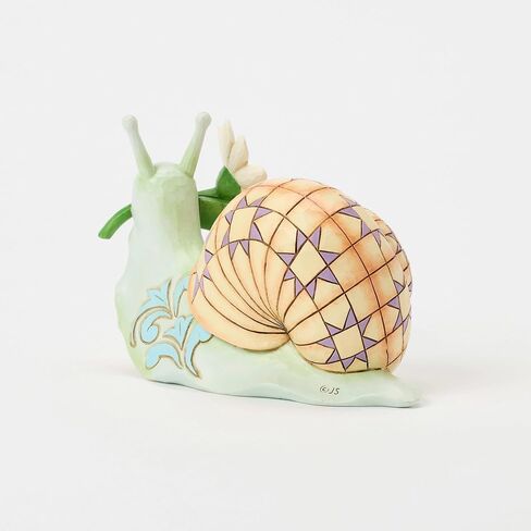 Enesco Jim Shore Heartwood Creek Nature's Meadow Snail with a Daisy Flower Figurine, 3.46 Inch, Multicolor in Saudi Arabia