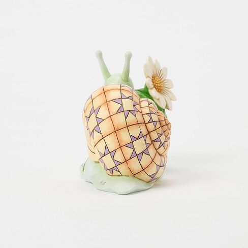 Enesco Jim Shore Heartwood Creek Nature's Meadow Snail with a Daisy Flower Figurine, 3.46 Inch, Multicolor in Saudi Arabia