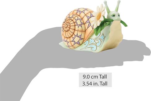 Enesco Jim Shore Heartwood Creek Nature's Meadow Snail with a Daisy Flower Figurine, 3.46 Inch, Multicolor in Saudi Arabia