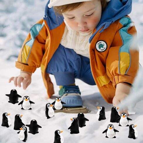 Bbiamsleep 60 Pcs Miniature Penguin Figurine Mini Resin Penguin Figurines Mini Resin Animals for Fairy Garden Micro Landscape Winter Christmas Decor in Kuwait