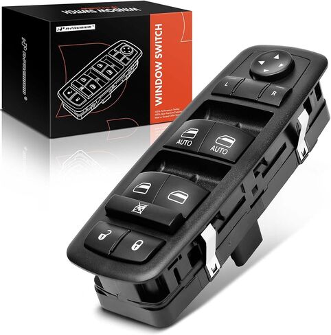 A-Premium 3 Pins + 0 Pins Master Power Window Switch Compatible with Dodge Grand Caravan 2012-2020, Chrysler Town & Country 2012-2016, Ram C/V 2012-2015, W/O Power Folding Mirrors, # 68110871AA in Saudi Arabia