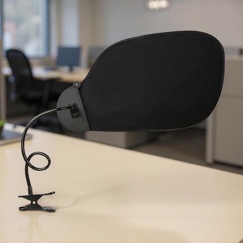 مظلة مكتبية مع مشبك وكوب شفط، 22.8 × 14.2 بوصة ظل لتقليل وهج الخصوصية، مظلة مكتب قابلة للتعديل لحجب الضوء، واقي شمسي محمول للسيارة للقيلولة، أسود غير لامع in Kuwait