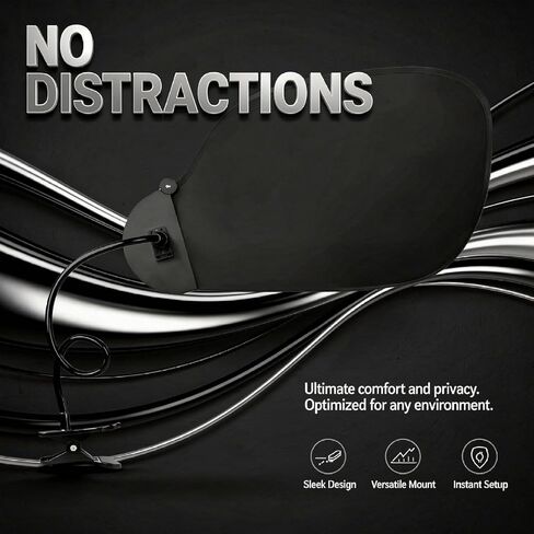 مظلة مكتبية مع مشبك وكوب شفط، 22.8 × 14.2 بوصة ظل لتقليل وهج الخصوصية، مظلة مكتب قابلة للتعديل لحجب الضوء، واقي شمسي محمول للسيارة للقيلولة، أسود غير لامع in Kuwait