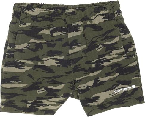 Carhartt Infant Newborn Baby Boys BS8330 | Rugged Flex™ Camo Work Short | Baby Boys | Dark Green Camo in Saudi Arabia
