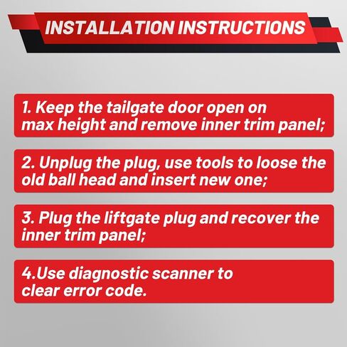 CJ54S402A55AD CJ5Z78406A10B Upgraded Left Right Tailgate Power Lift Support Shock Strut Compatible with 2013-2019 Ford Escape Electric Liftgate Actuator in Kuwait