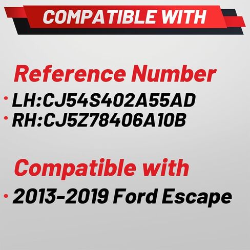 CJ54S402A55AD CJ5Z78406A10B Upgraded Left Right Tailgate Power Lift Support Shock Strut Compatible with 2013-2019 Ford Escape Electric Liftgate Actuator in Kuwait